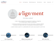 Tablet Screenshot of align-strategies.com